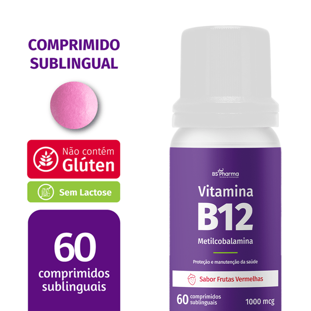 Combo Vitamina B12 (Metilcobalamina) Sublingual - Bspharma